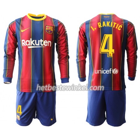 FC Barcelona Ivan Rakitic 4 Voetbaltenues Kind Thuis 2020/21 - LS (+ Korte broeken)